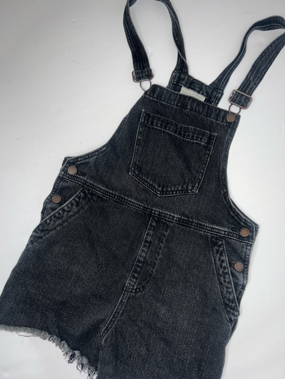 Women’s Universal Thread Black Denim Short Overalls size 2
